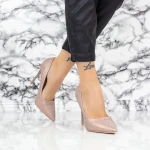 Pantofi Stiletto 2YZ1 Champagne » MeiMei.Ro