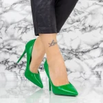 Pantofi Stiletto 2YZ1 Verde » MeiMei.Ro