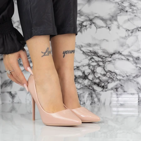 Pantofi Stiletto 2YZ1 Nude » MeiMei.Ro