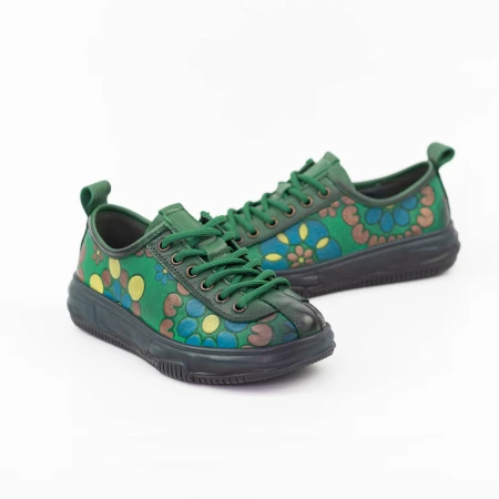 Pantofi Casual Dama 7866 Verde » MeiMei.Ro