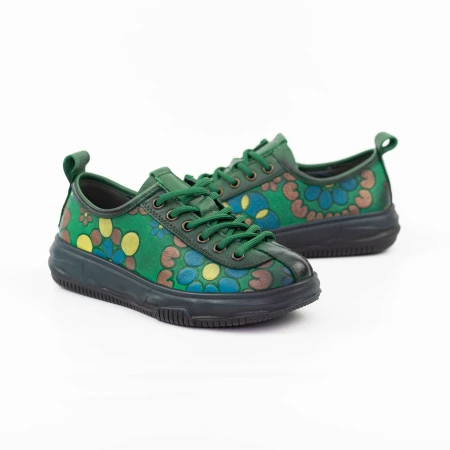 Pantofi Casual Dama 7866 Verde » MeiMei.Ro