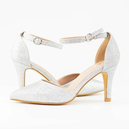 Pantofi Stiletto 2YXD66 Argintiu » MeiMei.Ro