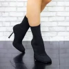 Botine Dama cu Toc subtire 2BLD1 Negru Mei