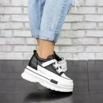 Pantofi Sport Dama cu Platforma 2W50 Negru » MeiMei.Ro