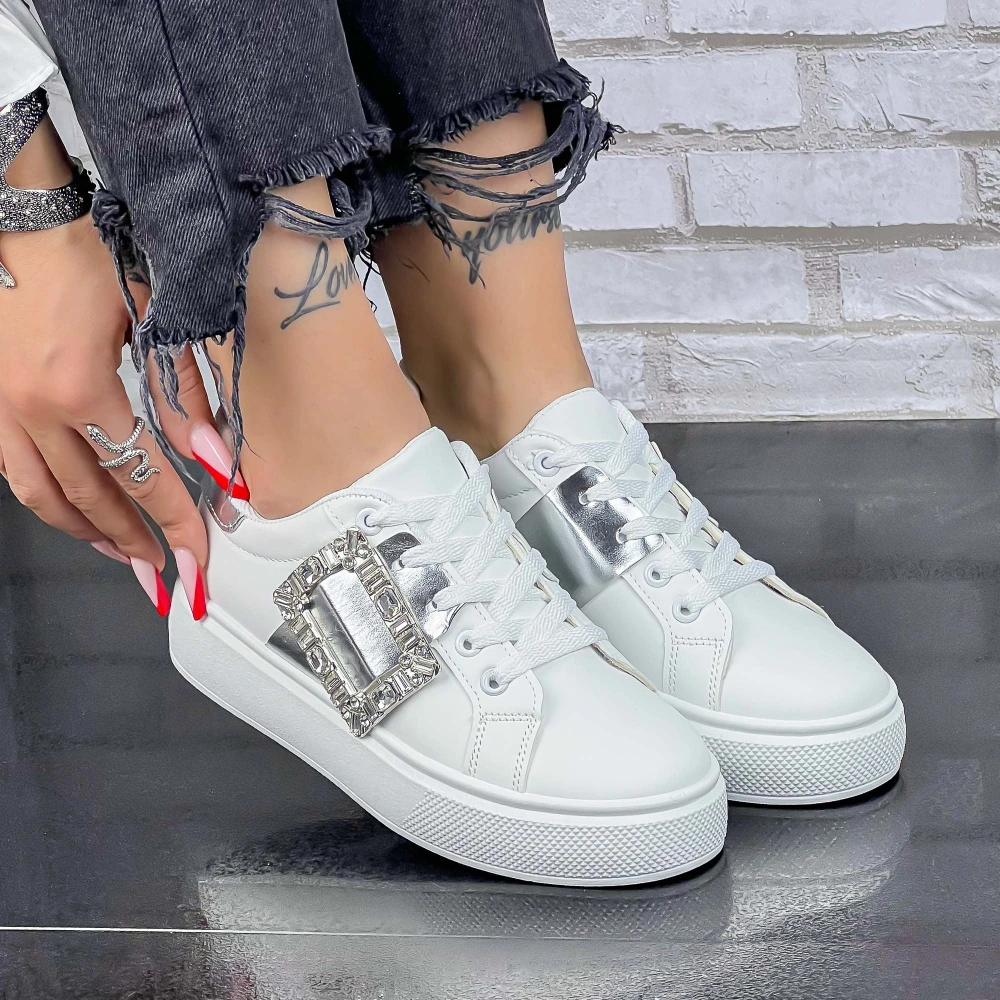 Pantofi Sport Dama 2B11 Argintiu Mei