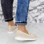 Pantofi Casual Dama 2KM2 Bej » MeiMei.Ro