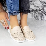 Pantofi Casual Dama 2KM2 Bej » MeiMei.Ro