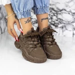 Pantofi Sport Dama 2WL86 Kaki » MeiMei.Ro