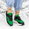 Pantofi Sport Dama 2XJ92-1 Negru-Verde Mei