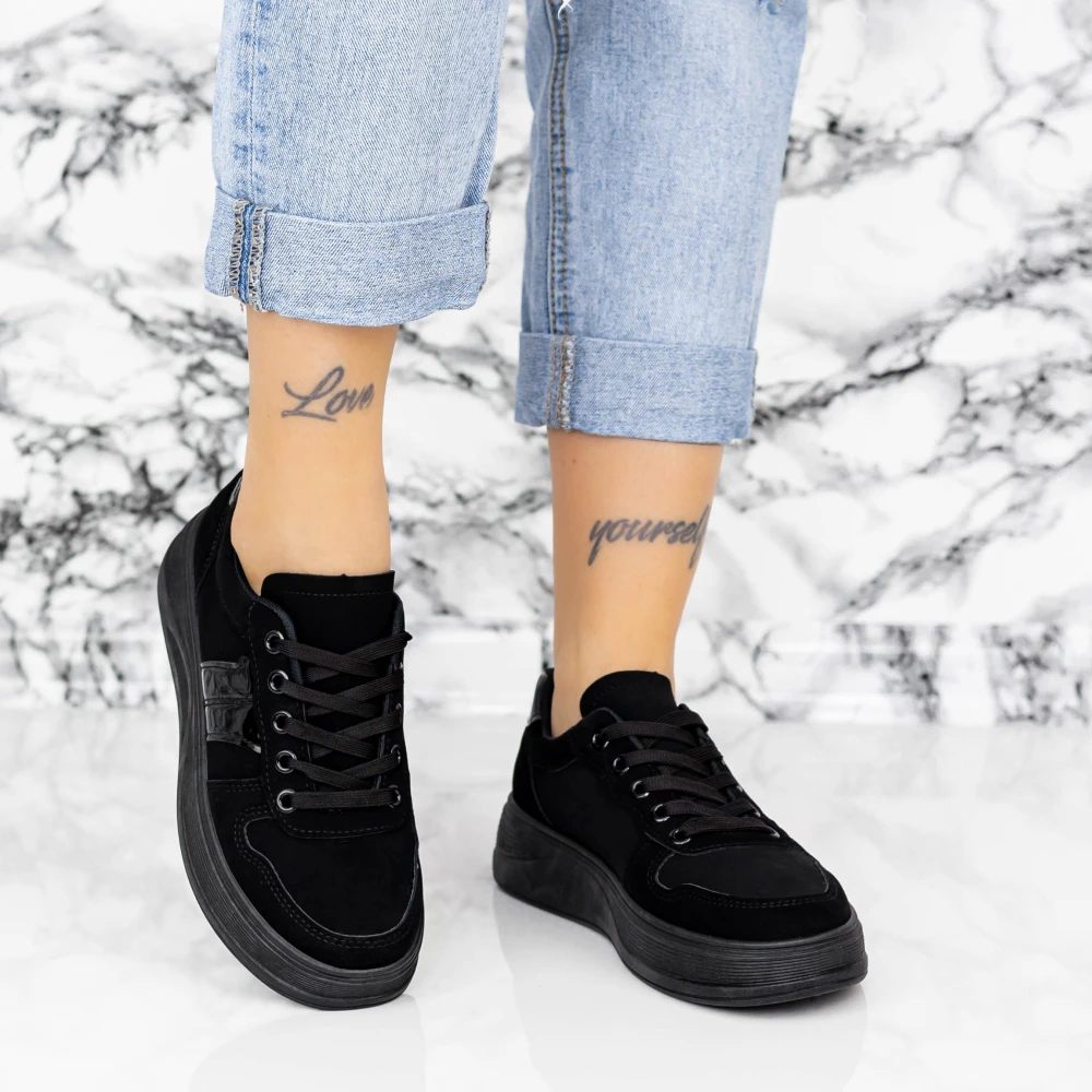 Pantofi Sport Dama 2XJ89 Negru Mei