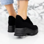 Pantofi Sport Dama cu Platforma 2XN1 Negru » MeiMei.Ro