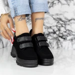 Pantofi Sport Dama cu Platforma 2XN1 Negru » MeiMei.Ro