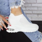 Pantofi Sport Dama cu Platforma 2MX1 Alb » MeiMei.Ro
