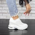 Pantofi Sport Dama cu Platforma 2MX1 Alb » MeiMei.Ro
