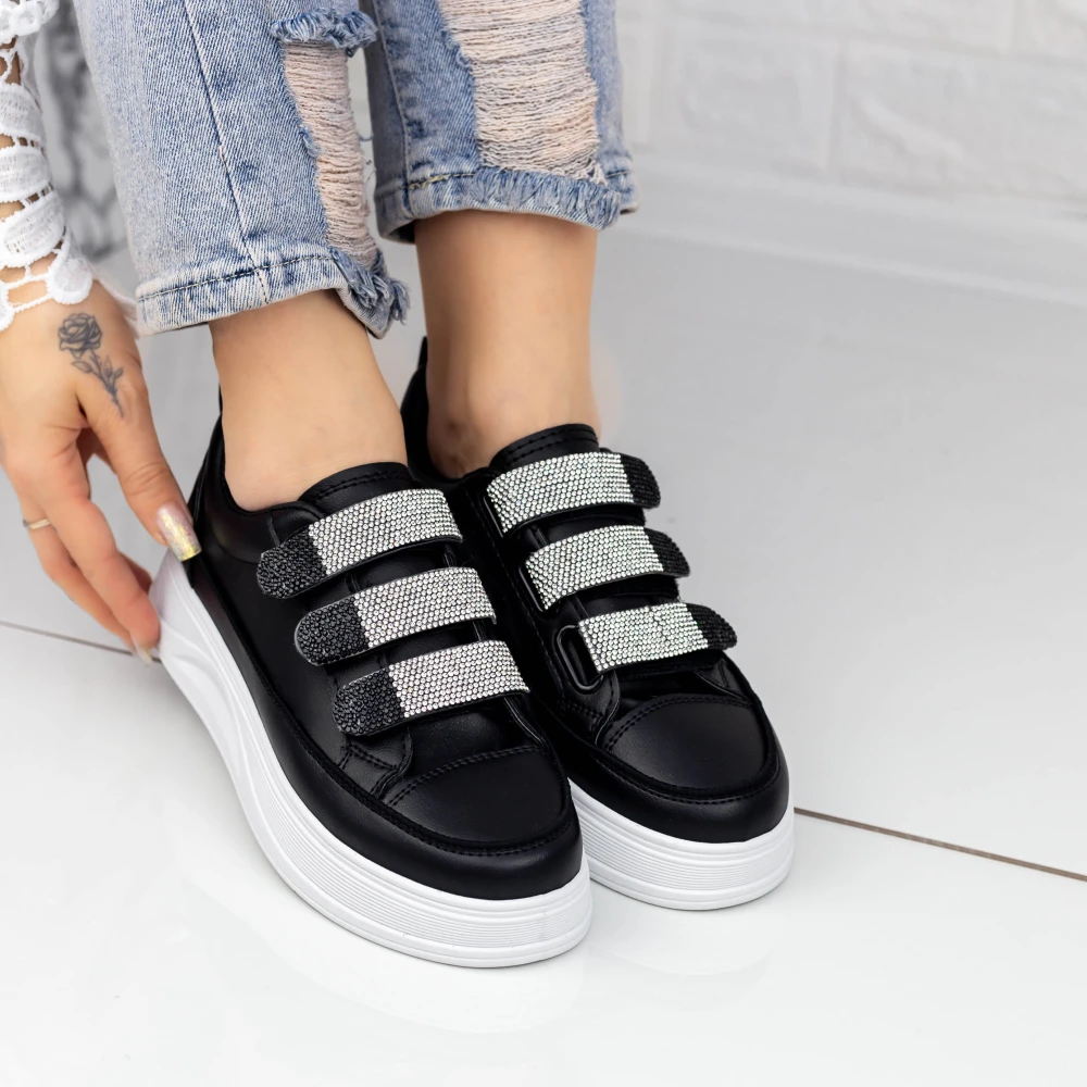 Pantofi Sport Dama 2M8 Negru-Alb Mei