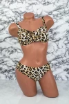 Costum de Baie Dama 2 piese L26 Leopard Bej » MeiMei.Ro