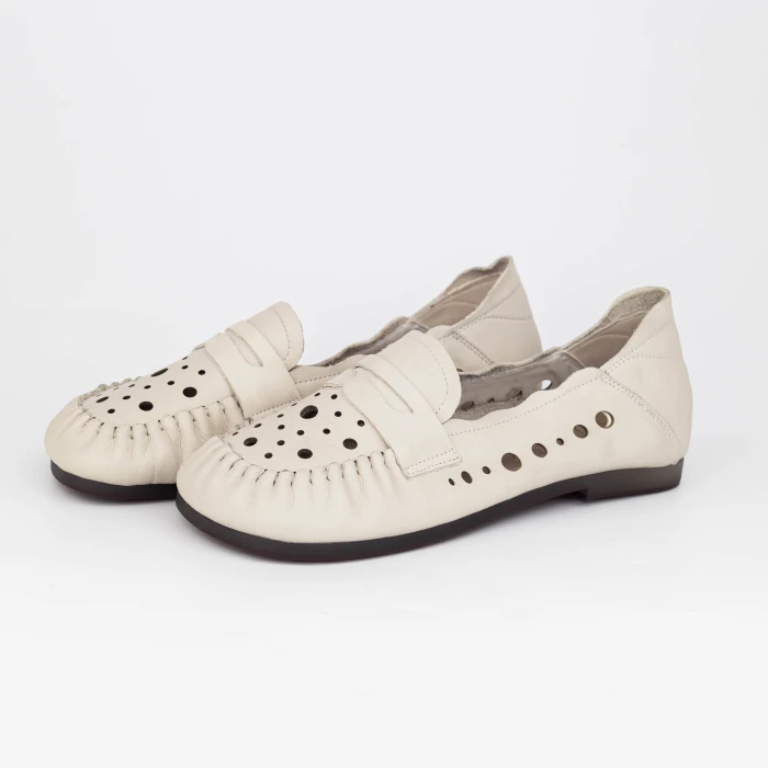 Pantofi Casual Dama 8120 Crem » MeiMei.Ro