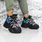 Pantofi Sport Dama cu Platforma 2WL93 Negru » MeiMei.Ro