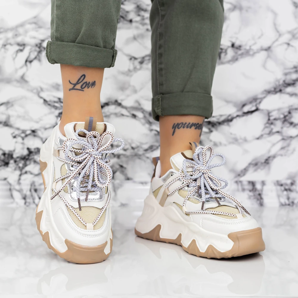 Pantofi Sport Dama 2WL110 Bej Mei