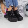Pantofi Sport Dama cu Platforma 2SZ1 Negru Mei