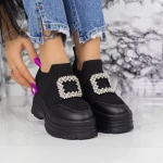 Pantofi Sport Dama cu Platforma 2MX9 Negru Mei
