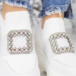 Pantofi Sport Dama cu Platforma 2MX9 Alb Mei