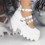 Ghete Dama de Vara 2W63 Alb » MeiMei.Ro