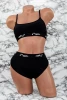 Costum de Baie Dama 3 Piese F53 Negru Meina