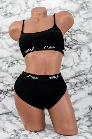 Costum de Baie Dama 3 Piese F53 Negru Meina