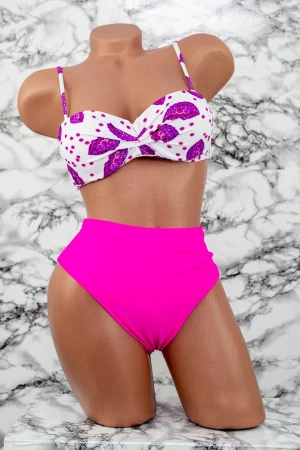 Costum de Baie Dama 3 Piese F65 Roz Meina