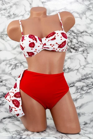 Costum de Baie Dama 3 Piese F65 Alb Meina