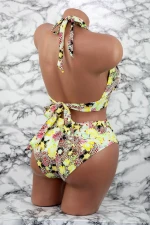 Costum de Baie Dama 2 Piese F56-2 Galben Meina