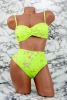 Costum de Baie Dama 3 Piese F83-2 Verde Neon Meina