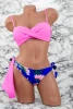 Costum de Baie Dama 3 Piese A2046-1 Roz Meina