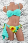 Costum de Baie Dama 3 Piese A2046-1 Turcoaz Meina