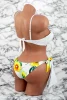 Costum de Baie Dama 3 Piese A2046-1 Alb Meina