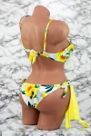 Costum de Baie Dama 3 Piese A2046-2 Alb Meina