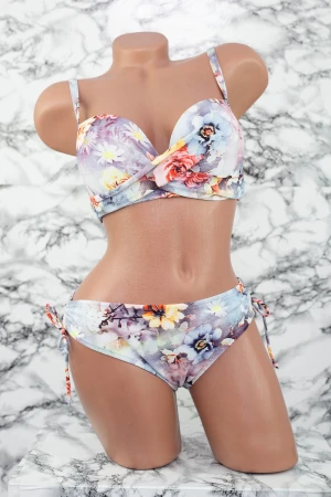 Costum de Baie Dama 2 Piese L06-2 Gri Meina