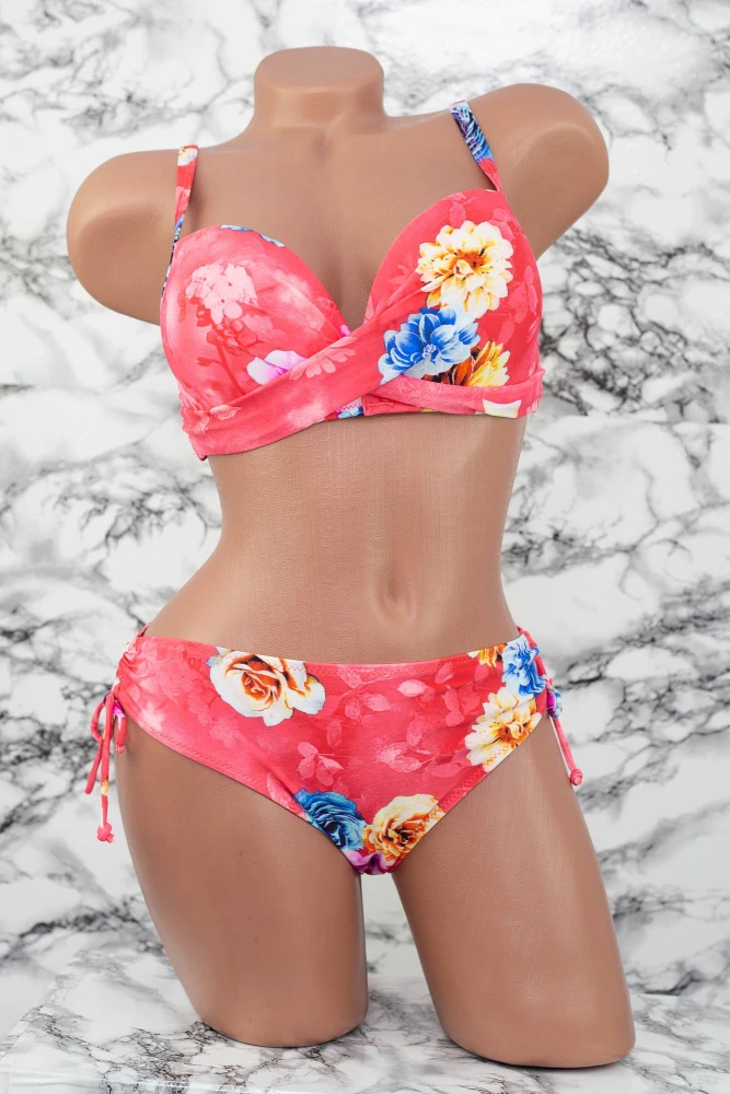 Costum de Baie Dama 2 Piese L06-2 Roz Meina