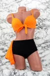 Costum de Baie Dama 3 Piese F52 Portocaliu Meina