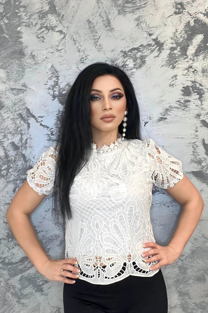 Bluza Dama HB58 Alb Kikiriki