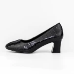 Pantofi cu Toc gros 7395 Negru » MeiMei.Ro