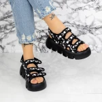 Sandale Dama cu Platforma 2WL87 Negru » MeiMei.Ro