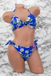 Costum de Baie Dama 2 Piese H16 Albastru » MeiMei.Ro