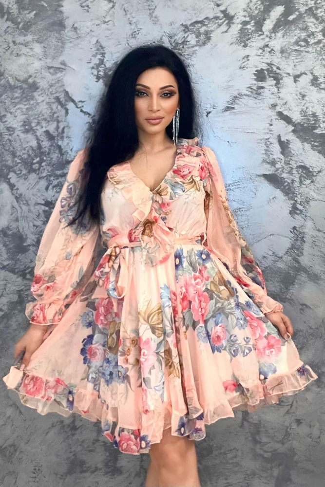 Rochie Dama S2830 Roz Kikiriki