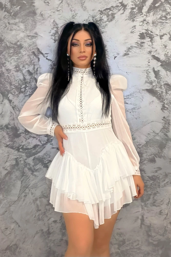 Rochie Dama YS1616 Alb Kikiriki