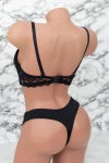 Set lenjerie intima dama V7679 Negru » MeiMei.Ro