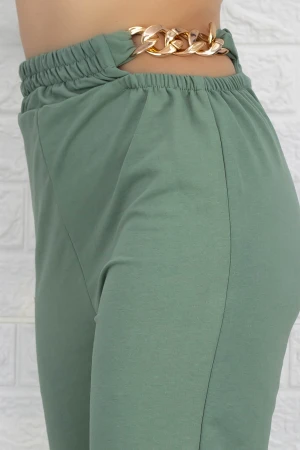 Pantaloni Dama 3010 Verde » MeiMei.Ro