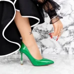 Pantofi Stiletto 2DC8 Verde » MeiMei.Ro