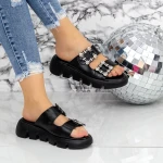 Papuci Dama 2WS10 Negru » MeiMei.Ro